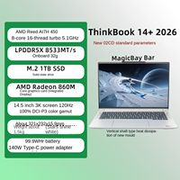 ThinkBook 14+ Baru AMD Ryzen 7 H450 RAM 32GB SSD 1TB Layar 3K Windows 11 Home 14.5" IPS 120Hz 8-Core Aluminium Alloy Bahasa Inggris