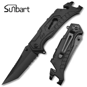 3cr13 Steel Blade Multi Function Multi-purpose Aluminum Handle Rope Cutter Survival Pocket Knives