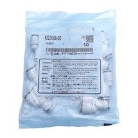 Banyak stok 10 Kq2u06-00 Pneumatic Y Fitting, o6mm One-touch, -100kpa~1mpa Baru, Asli, Tersedia, dengan Garansi Satu Tahun.