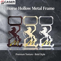 Coque de téléphone de luxe 3D avec relief cheval pour iPhone 17 18, anti-chute, protection airbag aux quatre coins, finition métallique mate, 6 couleurs