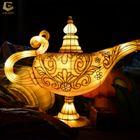 Lanterne en tissu en forme de lampe LFS-13 Aladdin-Décoration extérieure pour le parc à thème et le festival Arabian Nights
