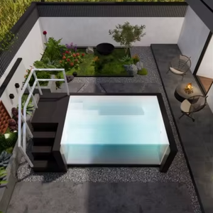 La mejor clase acrílico madera WPC Plunge Spa mosaico azulejos alta calidad suelo fibra de vidrio piscina accesorios precio competitivo - Product Image 6