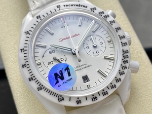 Reloj Mecánico de Buceo de Lujo de la Mejor Calidad, 44 mm, Fábrica N1, Movimiento 9300, Caja de Cerámica Blanca, Reloj Cronógrafo Multifunción - Product Image 2