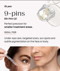 Pen Bio Mikro Arus Q2 LED Derma Pen Perawatan Kulit Wajah Alat Kecantikan untuk Penggunaan di Rumah dan Salon - Product Image 3