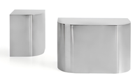 Ensemble de canapés en tissu blanc moderne avec table basse pour salon