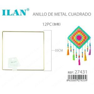 Anello Metallico Quadrato Ilan 35Cm Rinforzato per Creazioni in Macramè - Product Image 3