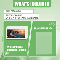 Passe-partout blanc sans acide sur mesure OEM, prédécoupé et biseauté, pour encadrement photo, décoration artistique de galerie, vente en gros
