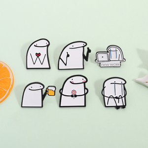 Épingles en émail amusantes avec des personnages espagnols, broches de bandes dessinées, badges de revers, bijoux, cadeaux pour amis - Product Image 2