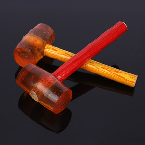 Tianyu Zhengkun Transparent Rubber Mallet Wooden Handle Round Head Durable Multipurpose Flooring Installation Tool - Product Image 2