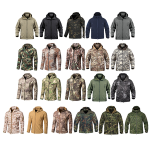 Sweat à capuche tactique d'extérieur pour homme HM avec logo personnalisé, uniforme de sport d'hiver à carreaux, imperméable, coupe-vent, fermeture éclair, softshell - Product Image 6