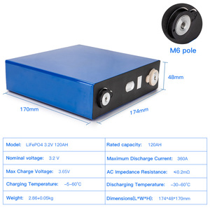 Hot sale rechargeable battery 3,2 v 120ah LiFePO4 battery prismatic - Product Image 5