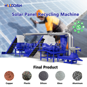 Machine de recyclage de panneaux solaires usagés personnalisée avec un taux de séparation de 99 %, capacité de 200-1000 kg/h, composants PLC essentiels - Product Image 2