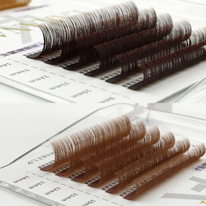 Abonnie 03 Extensiones de Pestañas Marrones J B C CC <span class=keywords><strong>D</strong></span> DD LJ LB LC LD Bandejas de Pestañas al por Mayor Extensiones de Pestañas Individuales Marrones - Product Image 4