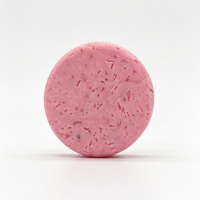 Shampooing solide à la rose naturelle, sans plastique, zéro déchet, anti-frisottis, nourrissant, shampooing solide floral pour cheveux secs, sensibles et abîmés