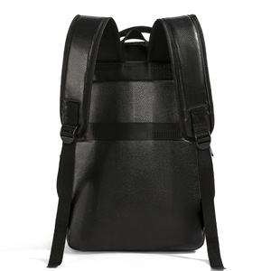 Men's <b>Backpack</b> <b>Large</b> Capacity 15 Inches Laptop Business Travel Solid Color Black - Product Image 2