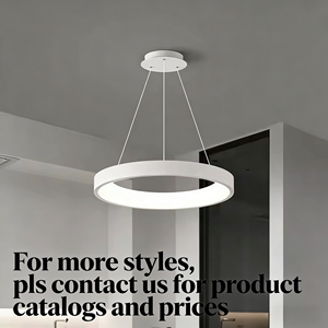 Lampada a Sospensione Semplice Bianca e Grigia, Illuminazione Economica per Soggiorno, <span class=keywords><strong>Lampadari</strong></span> per Camera da Letto in Stile Nordico - Product Image 3