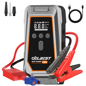 Démarreur de <span class=keywords><strong>voiture</strong></span> <span class=keywords><strong>12V</strong></span> 16000mAh avec deux ports USB (5V/2A) Courant de pointe de 1000A et <span class=keywords><strong>compresseur</strong></span> d'air 150PSI - Product Image 6