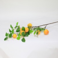 Branche de pomme rouge artificielle de 90 cm, tige de pomme artificielle avec feuilles vertes pour la décoration de la maison, du vase, des mariages, de Thanksgiving et de la ferme