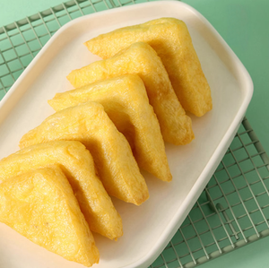 Tofu frit triangulaire, idéal pour les ragoûts, les currys et les plats braisés, 1 cm d'épaisseur, pack <span class=keywords><strong>de</strong></span> service alimentaire en vrac - Product Image 2