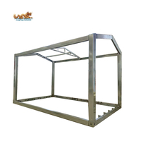 Structure Modulaire Préfabriquée en Acier Galvanisé à Chaud pour Conteneur Plat de 20 pieds – Cadre de Cabine Démontable