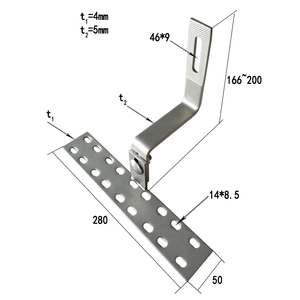 Sistema <span class=keywords><strong>de</strong></span> montaje <span class=keywords><strong>de</strong></span> gancho <span class=keywords><strong>de</strong></span> techo <span class=keywords><strong>de</strong></span> aluminio adecuado para tipos <span class=keywords><strong>de</strong></span> techo <span class=keywords><strong>de</strong></span> cerámica - Product Image 3