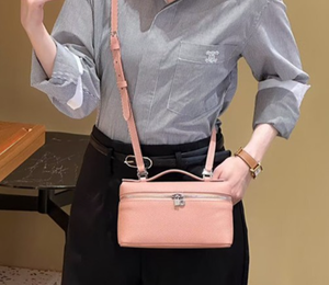 Pink <b>Pebbled</b> PU Crossbody Handbag <b>Small</b> Zipper Shoulder Bag Adjustable Strap Portable Women Travel Purse - Product Image 5