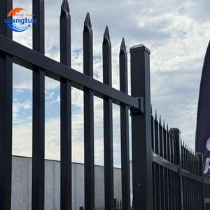 Ucuz konut çelik dekoratif çit mızrak üst güvenlik Anti tırmanma demir çelik çit Metal <span class=keywords><strong>Picket</strong></span> ferforje çit - Product Image 2