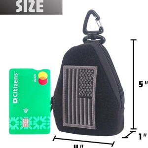 <b>Mini</b> Sports Waist <b>Bag</b> <b>Black</b> Waterproof Outdoor Durable Accessory Storage Pocket Unisex - Product Image 3