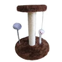 Grande maison pour chat moderne, stable et minimaliste en carton, avec arbre à gratter et tour d'escalade