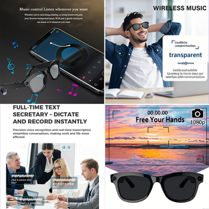 SENBONO M01PROカメラ付きファッションスマートメガネWIFI写真ビデオChatGPT AI翻訳通話音楽スマートサングラス - Product Image 6