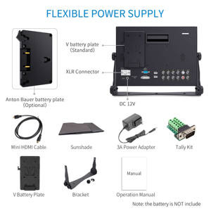 SEETEC P133-9HSD usine OEM vente en gros 13.3 "IPS FHD moniteur de champ de diffusion en aluminium 3G-SDI HDMI AV YPbPr commande en gros personnalisée - Product Image 6