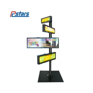 Free standing Traffic Signpost Road Safety Guidance System Display Sign Street Signs LCD Digital Signage display