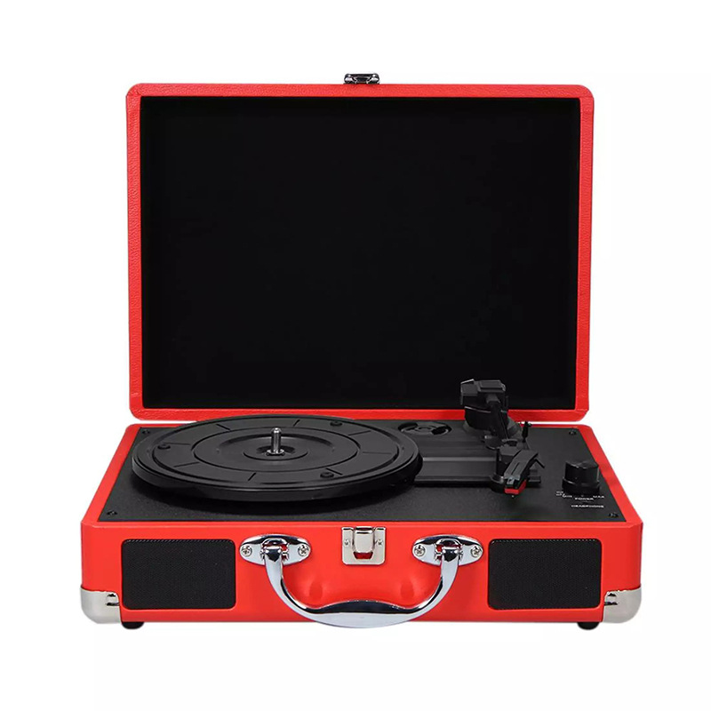 Reproductor de vinilo LP con Bluetooth, diseño de moda personalizado, 3 velocidades, gramófono eléctrico moderno, Tocadiscos