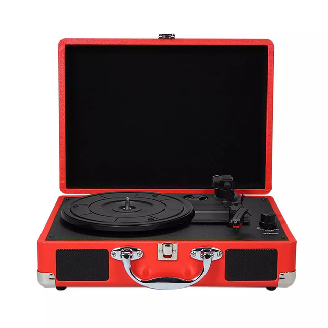 Fashion Design Custom for 3 Speeds LP Vinyl Player Electric Modern Gramophone Turntable Blue Portable