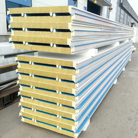 Panel Sándwich de PU para Aislamiento de Paredes y Techos de Almacenes Industriales, Material de Construcción
