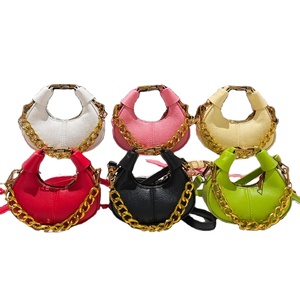 Nuevo Bolso de Mano Mini de Moda en Color Caramelo para Mujer, Bolso de Hombro de PU, Monedero Bonito, Bolsos Mini con Cadena, RTS, Pedido Mixto al por Mayor - Product Image 2