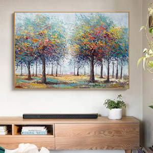 Astratto colorato albero pittura stampe e <span class=keywords><strong>poster</strong></span> su tela paesaggio moderno Wall Art Picture per Livinng Room Home Decor - Product Image 6