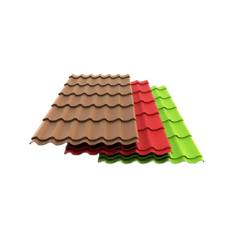 Hot selling roof single layer insulated color steel galvanized tile color coated galvanized profiled plate 0.6mm color steel pro
