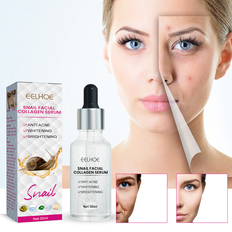 Top Selling Face Serum Sulfate-free Collagen Snail Serum Organic Moisturizing Wrinkle Reducing Brightening Snail Face Serum
