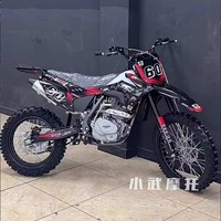 Motor Trail BOSUER CB250 223cc Zongshen Berpendingin Udara 16.3HP 5 Percepatan Peredam Kejut Airbag Garpu Terbalik 53mm Off Road Cross Country