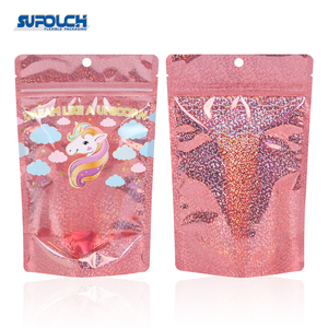 Tùy chỉnh in logo Mylar túi nhựa cho trái cây sấy khô đồ uống giải khát kẹo ăn được đứng túi dây kéo tính năng chống mùi - Product Image 2