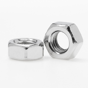 Tuercas Hexagonales de Acero al Carbono Nivel 4.8, Galvanizadas, Niqueladas, Laminadas en Caliente, Estándar GB, <span class=keywords><strong>Serie</strong></span> 200, M2-M6 - Product Image 1