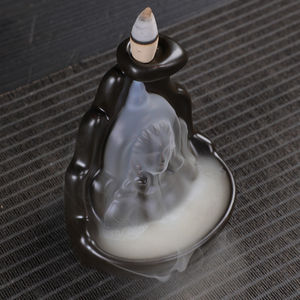 Quemador de <span class=keywords><strong>incienso</strong></span> de cerámica de reflujo de cascada NordicFashion, regalo, <span class=keywords><strong>incienso</strong></span> Natural, quemador de <span class=keywords><strong>incienso</strong></span> de reflujo, soporte de <span class=keywords><strong>incienso</strong></span>, decoración del hogar - Product Image 2