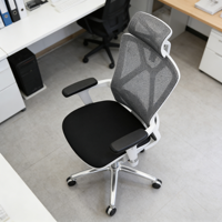 Vente directe usine – Chaise de bureau pivotante à dossier haut au design moderne, chaise de direction entièrement en maille pour ordinateur