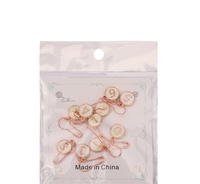 10 pièces/sac, boutons en alliage de couleur 0-9 sans boutonnière, accessoires de tricot pour pulls