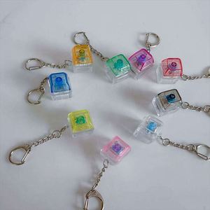 Großhandel Transparenter Einzelner Tastaturtester Mehrfarbige Sternkette Fidget Toy Keycap Schlüsselanhänger für Werbeartikel - Product Image 3