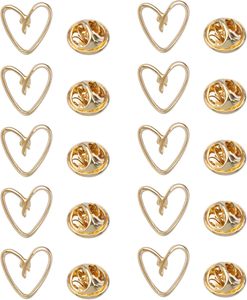 Savagrow Sets Gold Heart Shape Formal Modesty Brooch Pins <b>Decorative</b> Dainty Pins for Scarf Bag Dress Lapel Spring <b>Summer</b> - Product Image 1