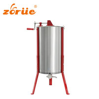 Neuer Standard Langstroth Bienenstockrahmen 3 Rahmen Manueller Honigextraktor Edelstahl Zhuoyu CE-zertifiziert ZY-HE003 1 Jahr Garantie