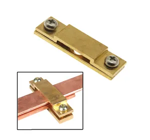 [Ready to Ship] Brass Earthing Tape Clamp/Metallic Copper Tape Clip For Earthing conductor