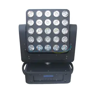 פנל נע ראש מטריקס פיקסל קרן מסתובב 25pcs * 12W RGBW 4IN1 LED הזזת ראש שלב אור